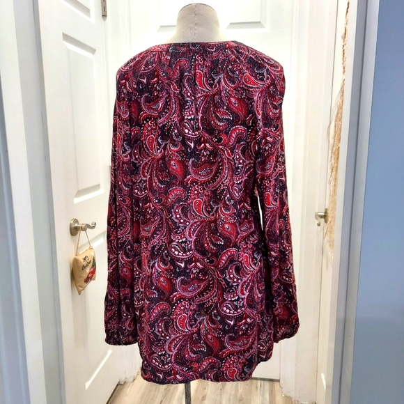 Cato top hi-low V-neck long sleeves Size large - Picture 6 of 10